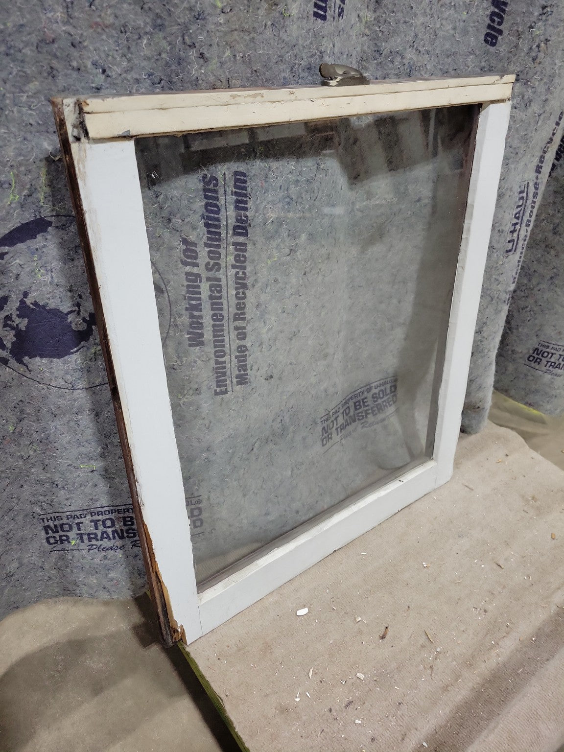 Single Pane Salvaged Wood Window – 24 ¼" x 27 ⅞"