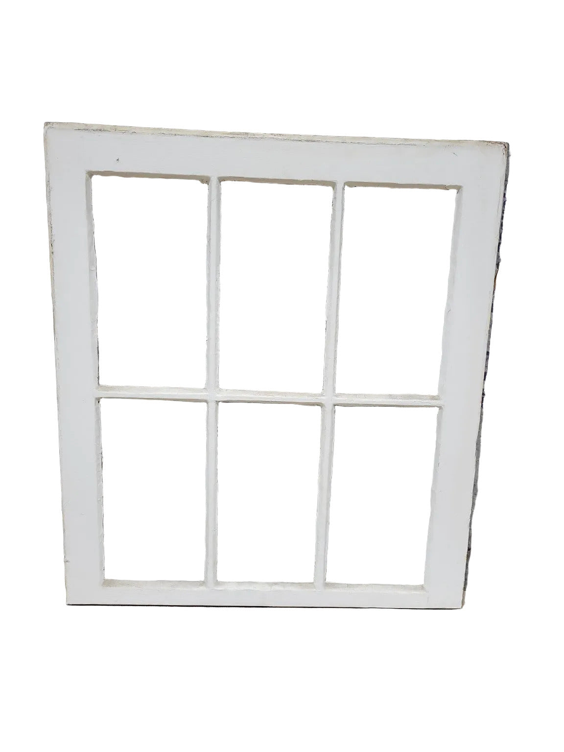 6-Lite Wood Window Sash with Original Hardware – 24 ¼" x 27 ½"