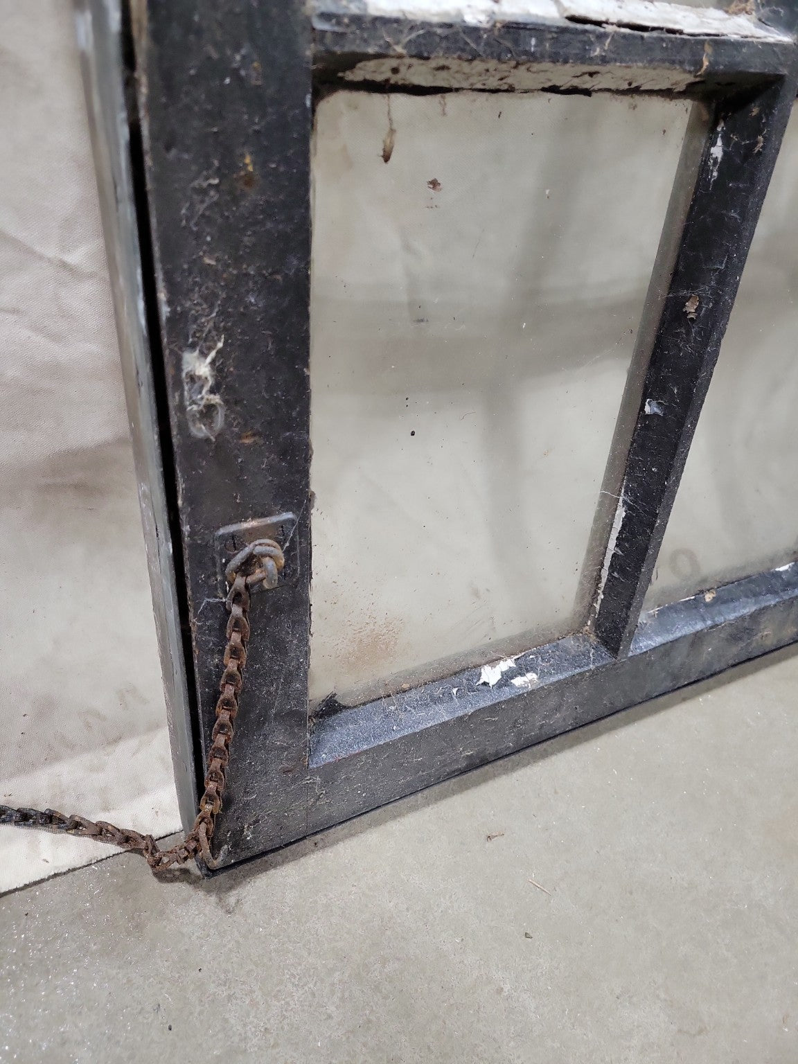 Vintage Industrial Wood Window – 6-Lite with Locking Hardware