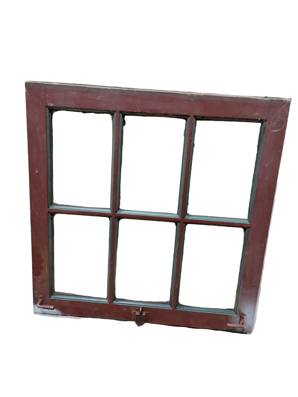 Vintage Industrial Wood Window – 6-Lite with Locking Hardware