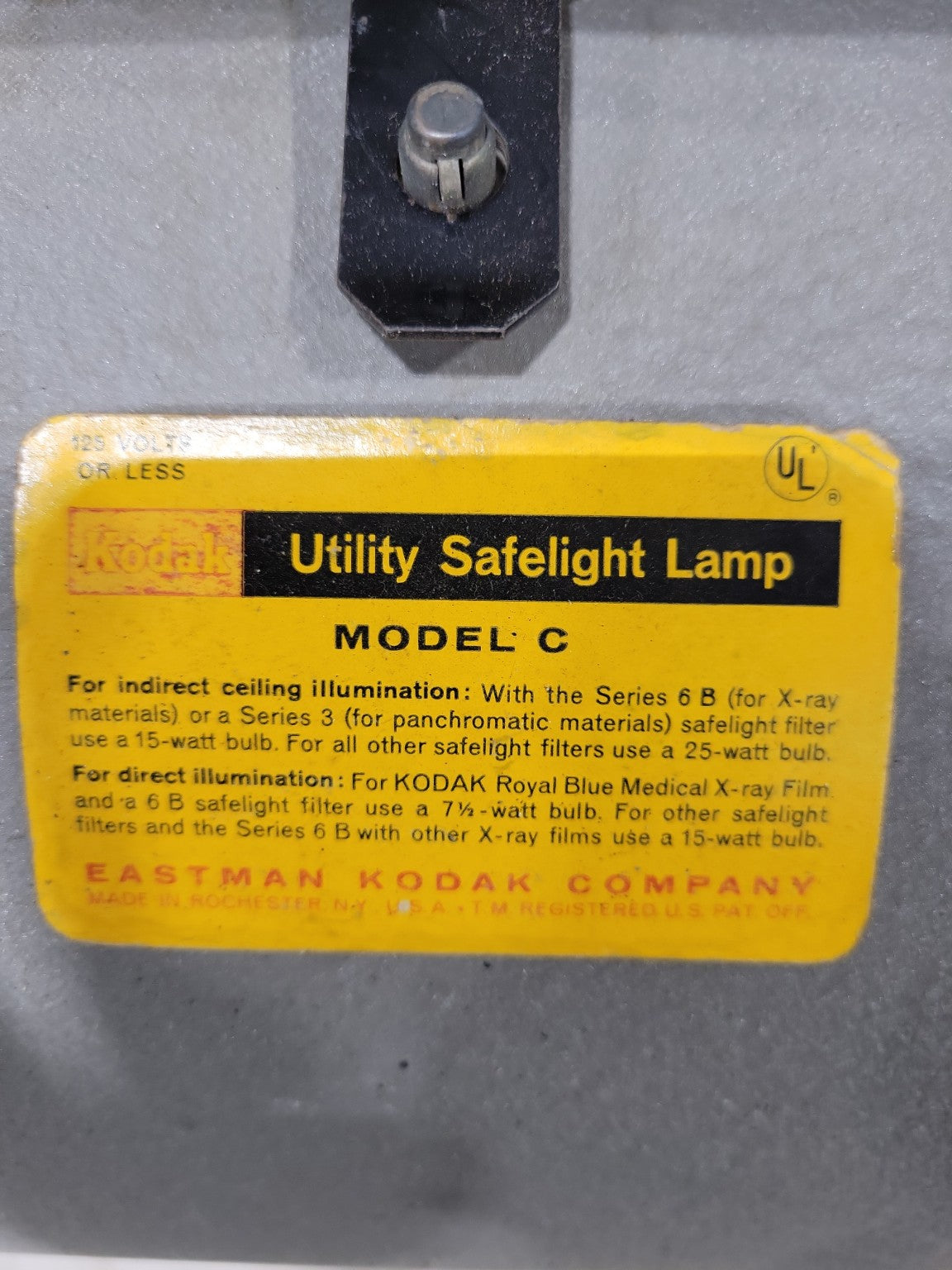 Kodak Utility Safelight Lamp – Model C