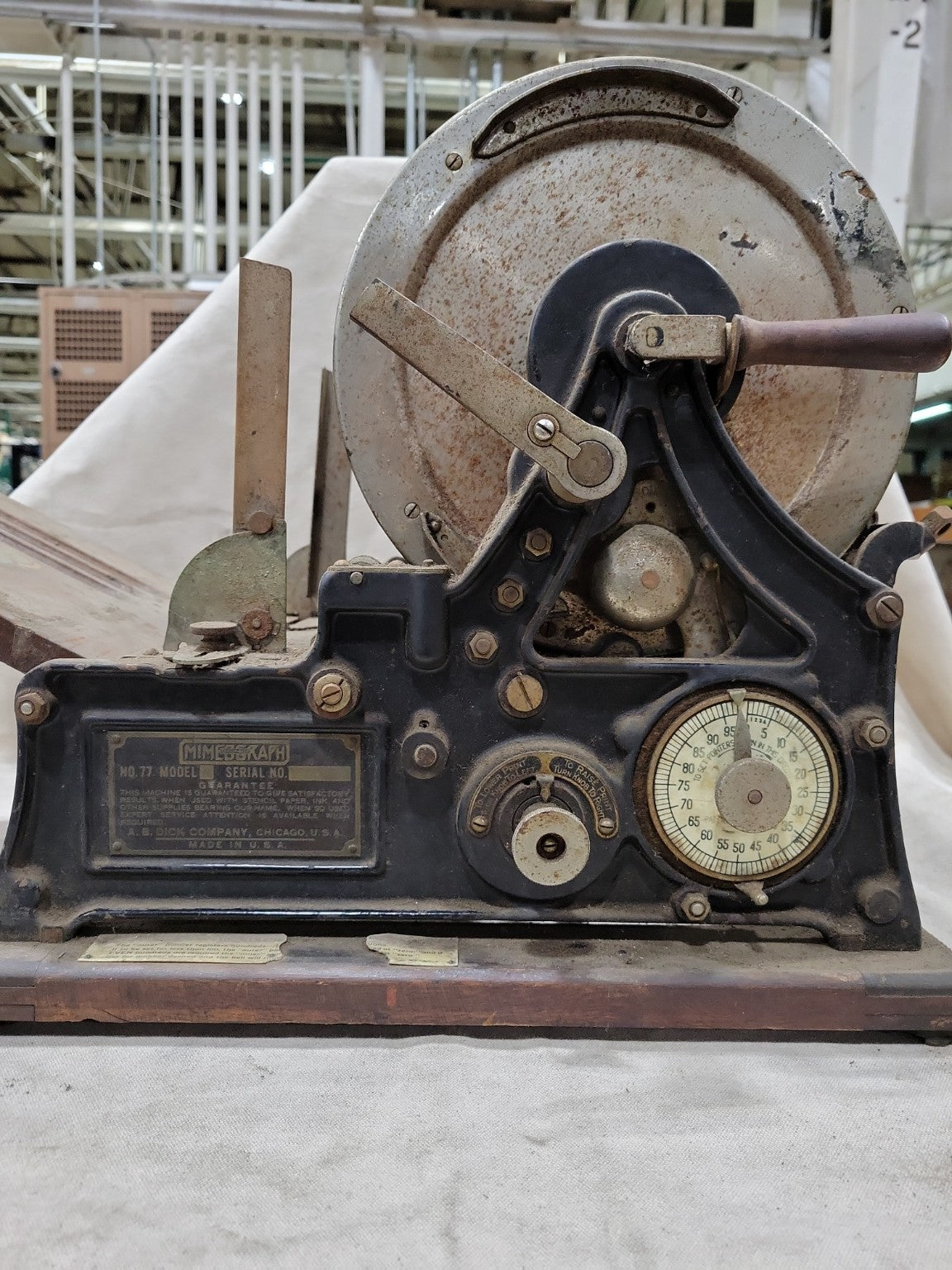 Antique Mimeograph Machine – A.B. Dick No. 77 Model A