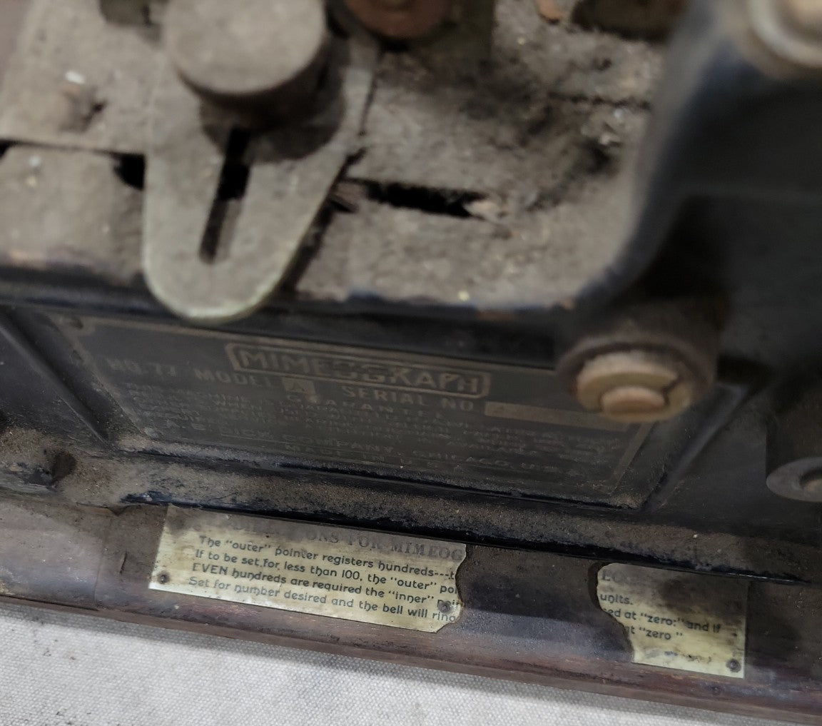 Antique Mimeograph Machine – A.B. Dick No. 77 Model A