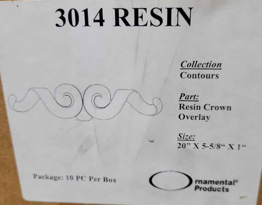 Resin Crown Overlay – 3014 by Ornamental Products (Contours Collection)