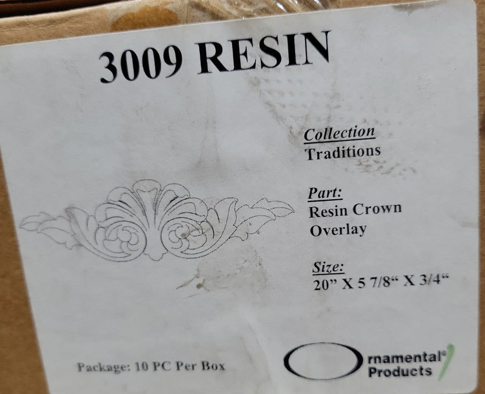 Resin Crown Overlay – 3009 by Ornamental Products (Traditions Collection)