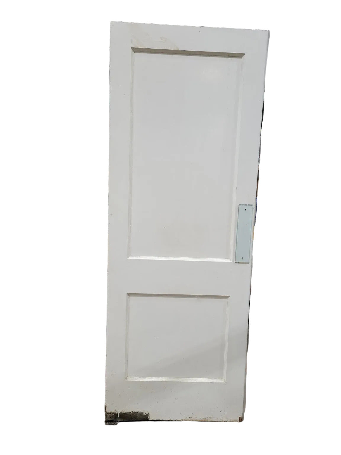 Vintage Two-Panel Solid Wood Swinging Interior Door – 29 ¾" x 79 ½" x 1 ⅜"