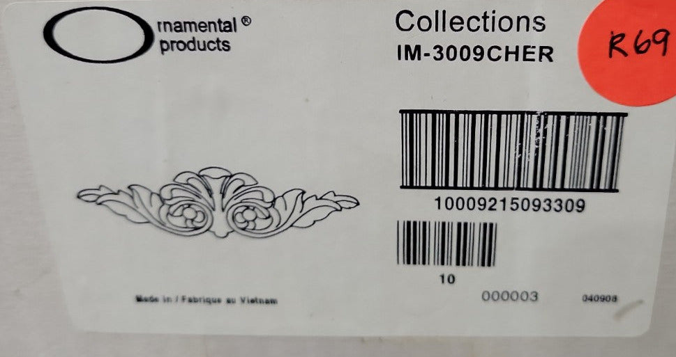 Cherry Carved Appliqué – Ornamental Products IM-3009CHER