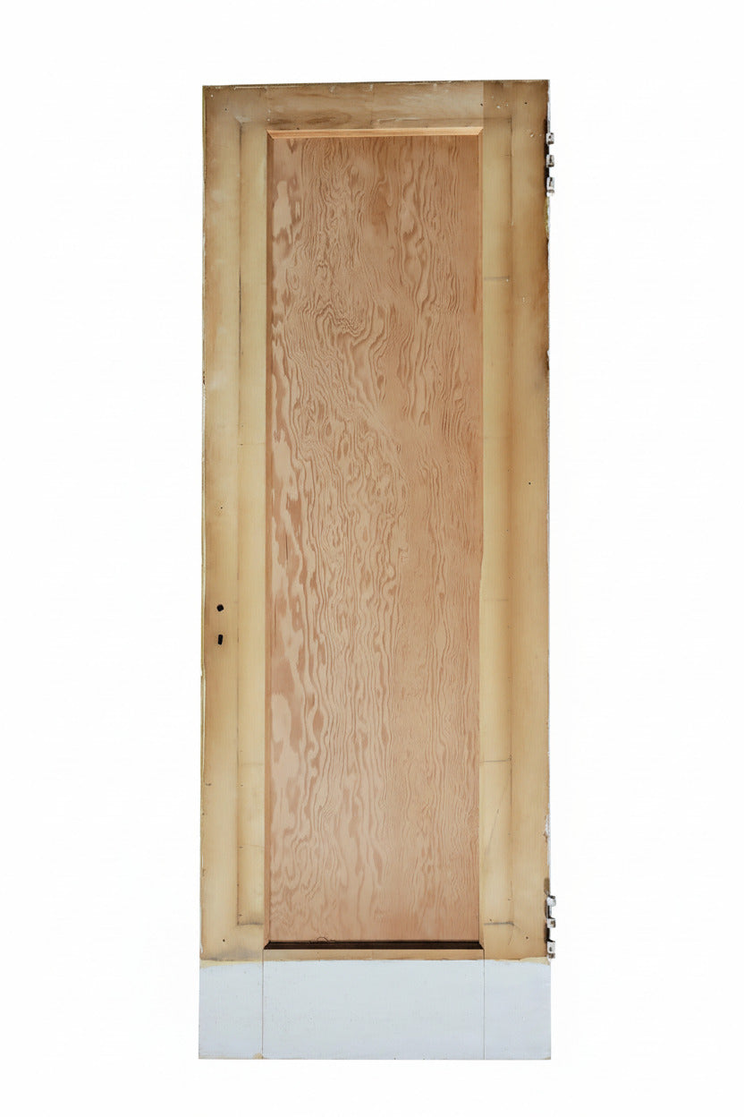 Small Reclaimed Wood and Glass Door – Mismatched Sides  Rebuild Project