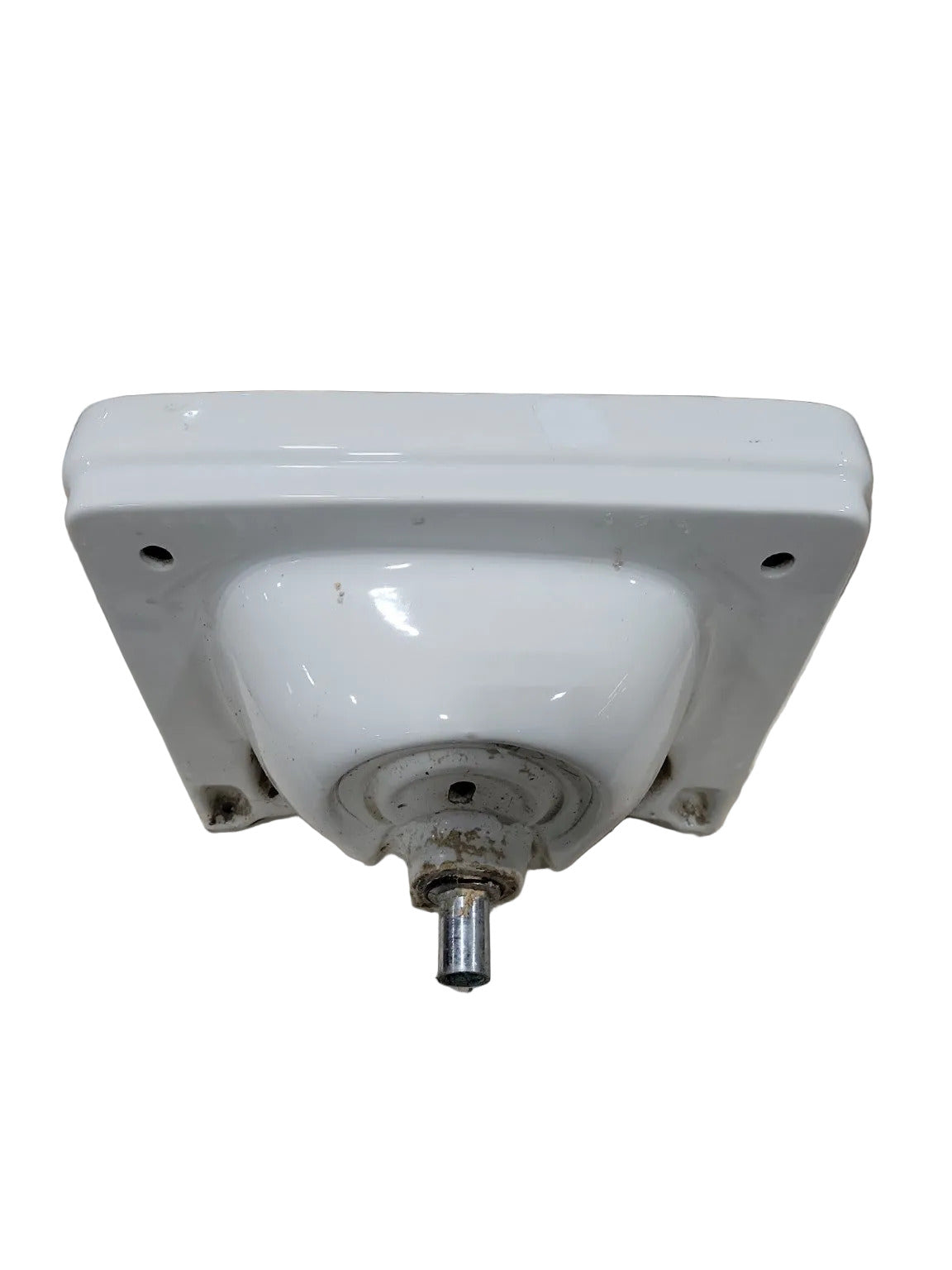 Antique Standard Wall Mount Bathroom Sink – Cast Iron with High Back