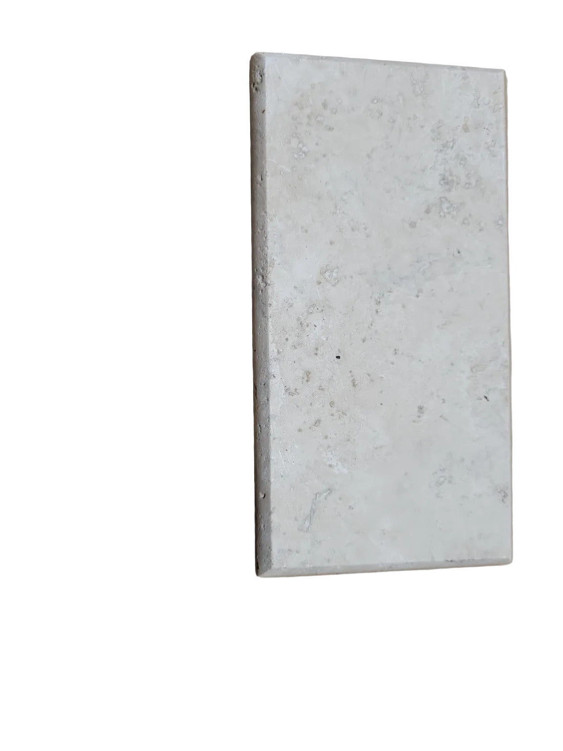 Set of 39 Honed Travertine Subway Tiles – 5 ¾" x 3"