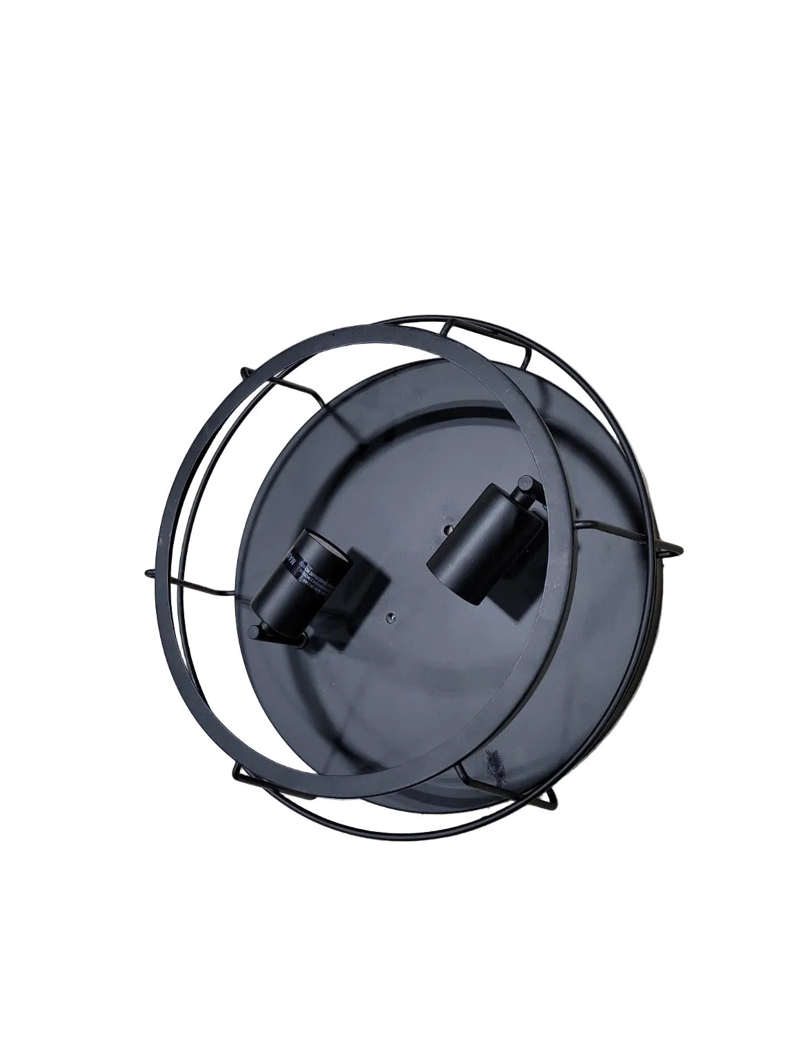 Modern Industrial Cage Ceiling Light – Matte Black Finish