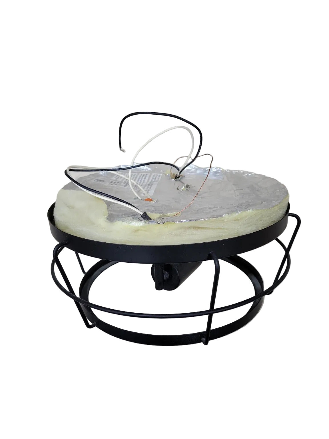 Modern Industrial Cage Ceiling Light – Matte Black Finish