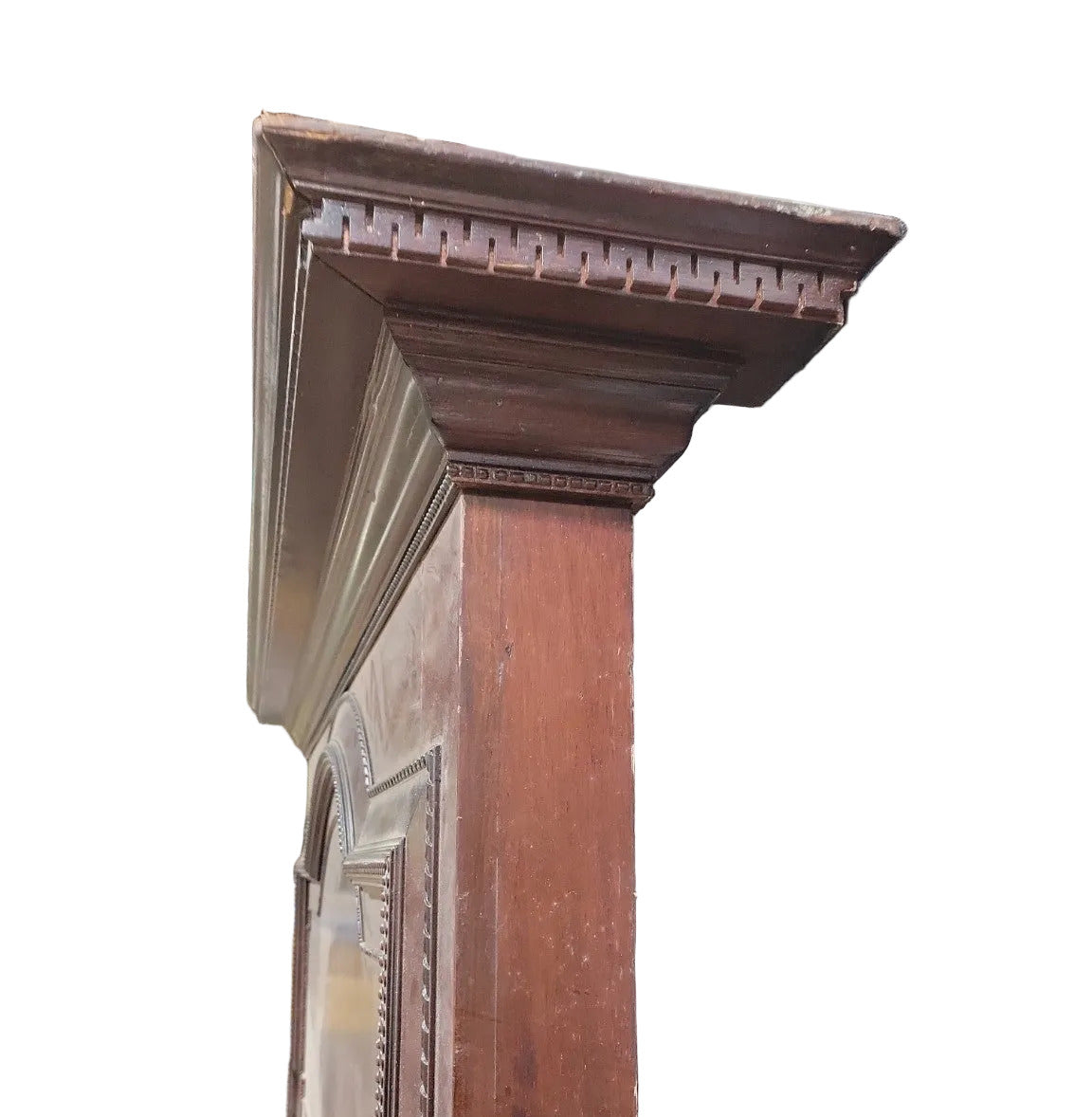 Antique Mahogany Fireplace Mantel with Dentil Molding