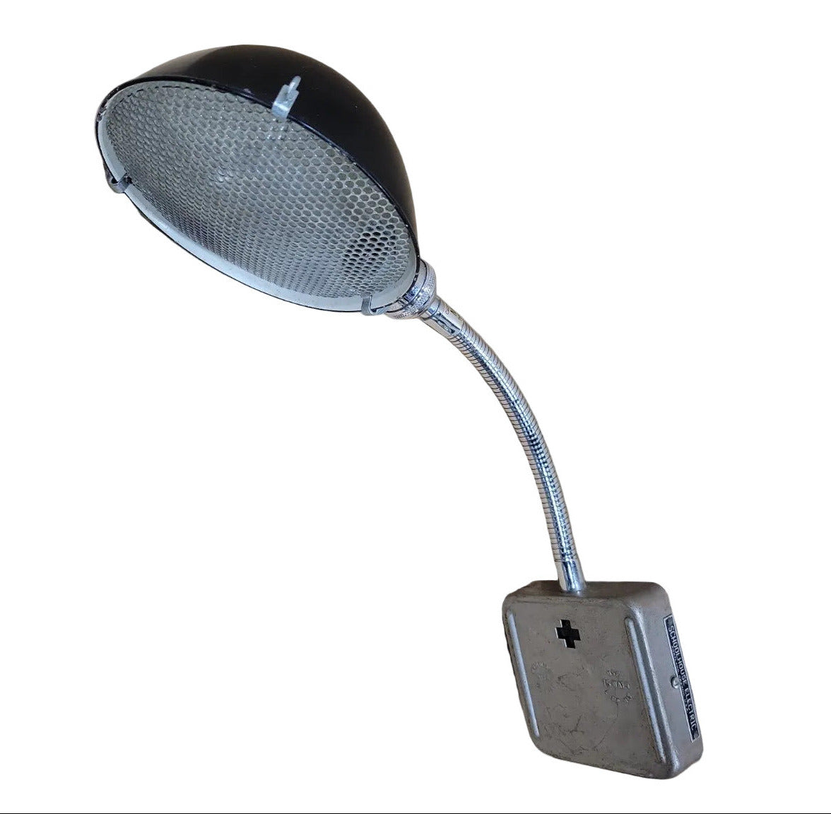 Schoolhouse Electric Industrial Gooseneck Wall Light with Honeycomb Diffuser