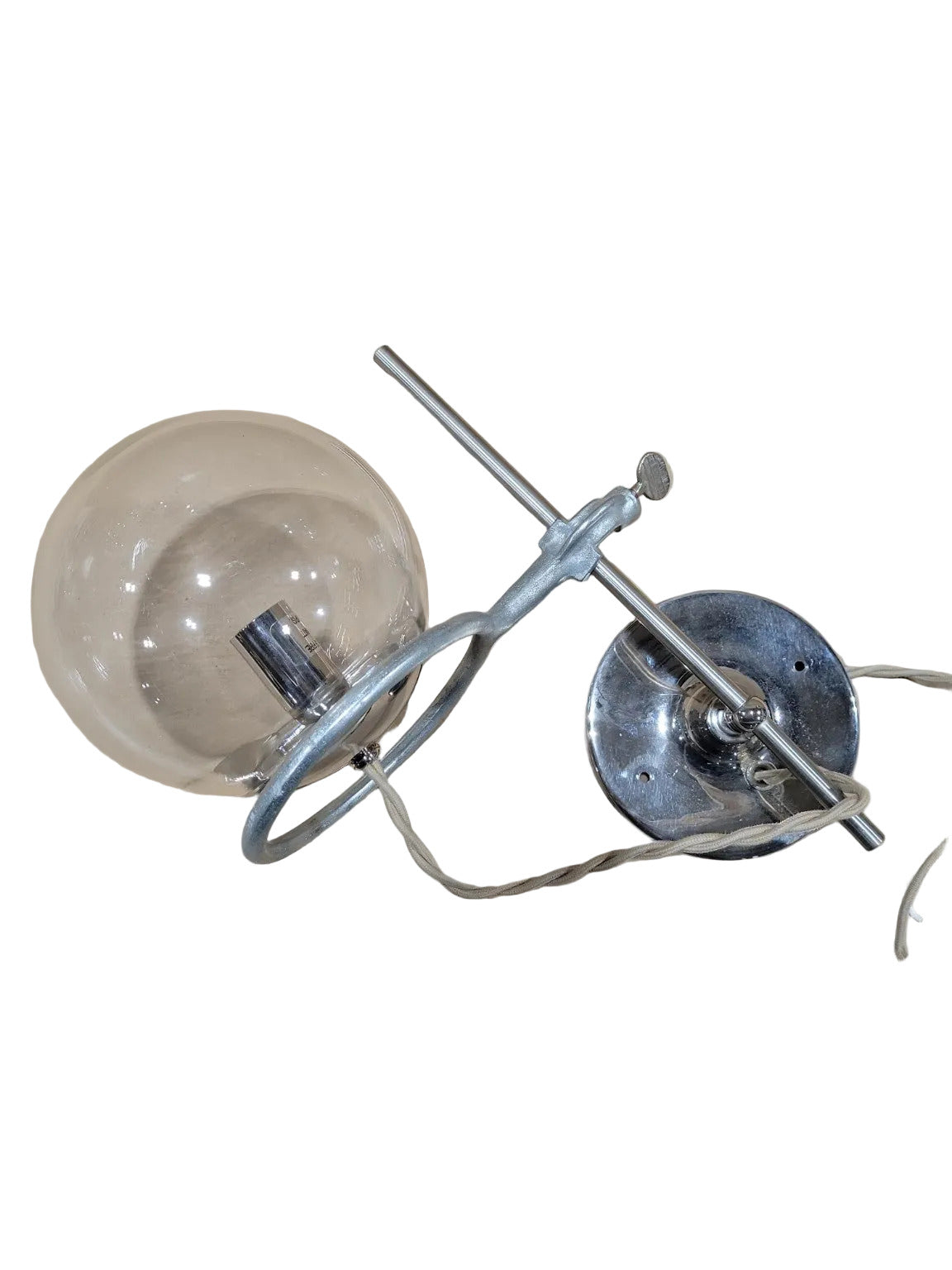 Orbit Sconce – Reproduction Industrial Adjustable Glass Globe Sconces (Set of 2)