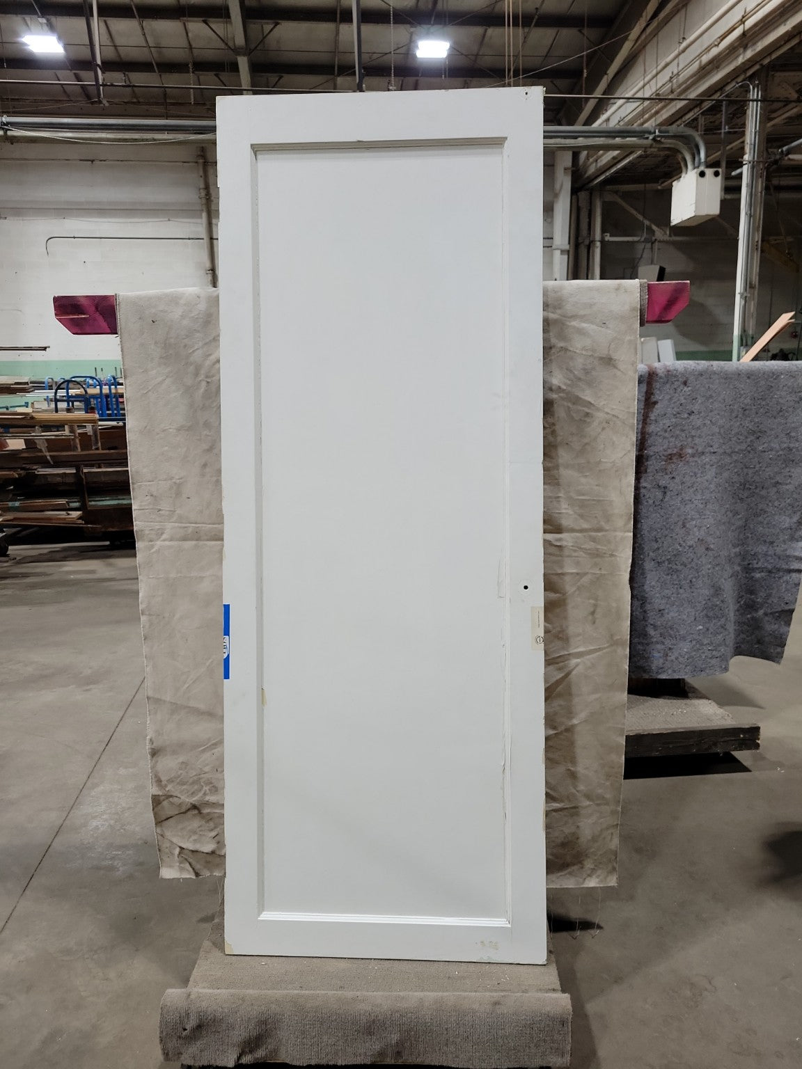 Single Panel Painted Wood Door – 29" x 77 1/4" x 1 3/8"