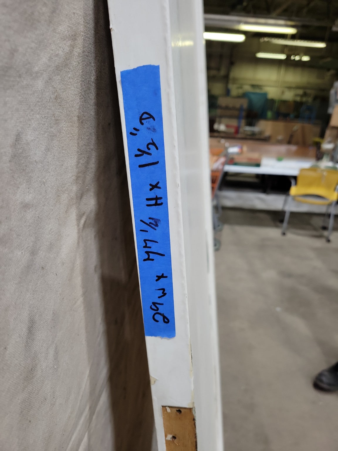 Single Panel Painted Wood Door – 29" x 77 1/4" x 1 3/8"