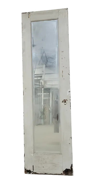 Antique Two-Panel Door with Mirror – 24" x 80 ¼" x 1 1/2" D