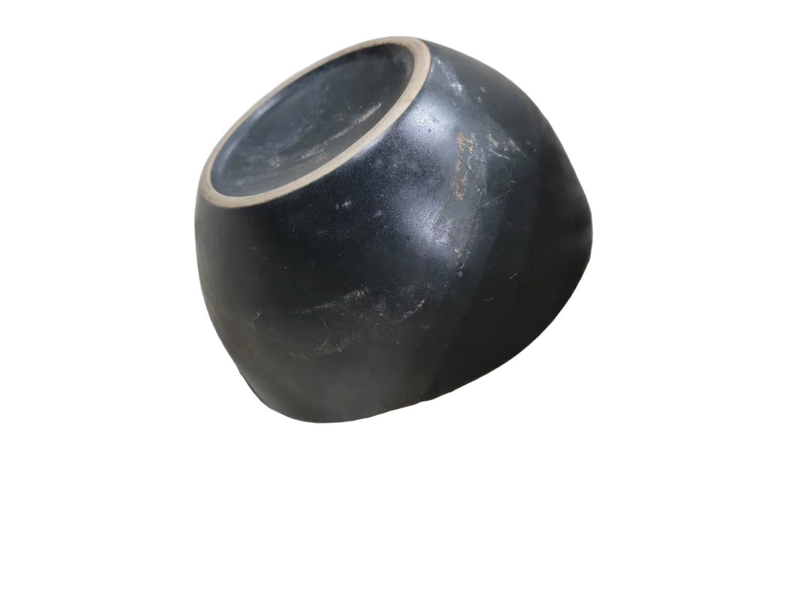 Vintage Japanese Lacquered Wood Bowl – Black Exterior, Red Interior
