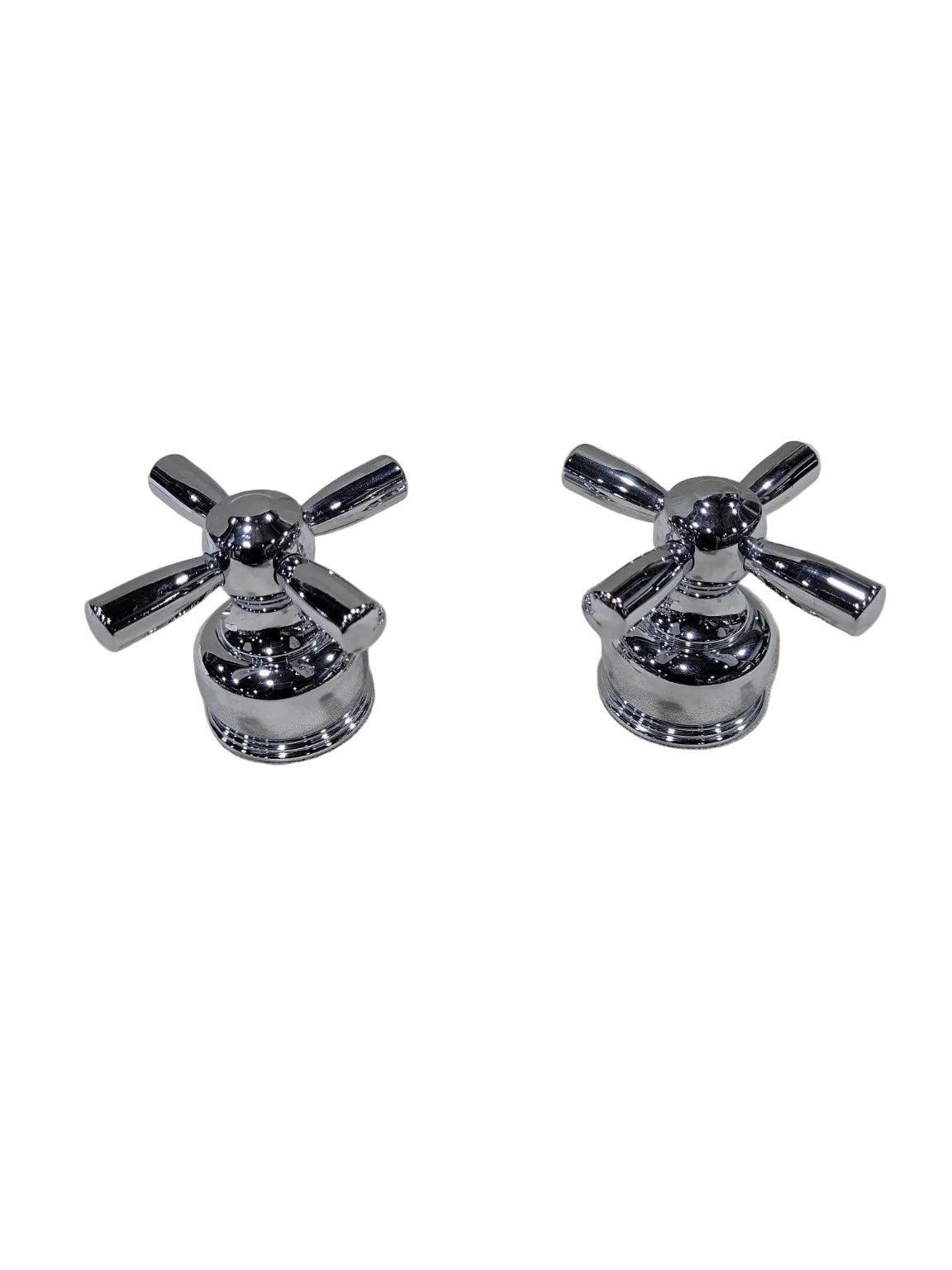 Delta H46 Chrome Cross Handles – “Medium Neo Style” Metal Faucet Handle Set
