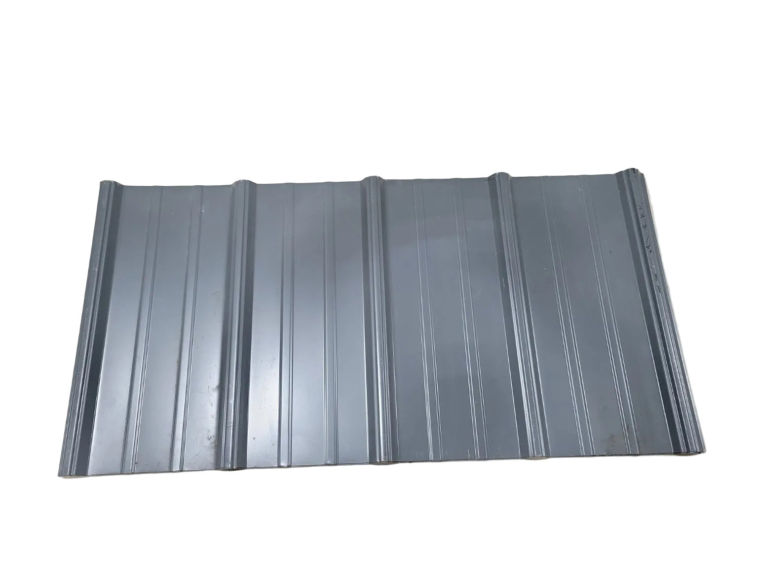 Corrugated Metal Paneling Set – Gray and White – 5 Pieces Total