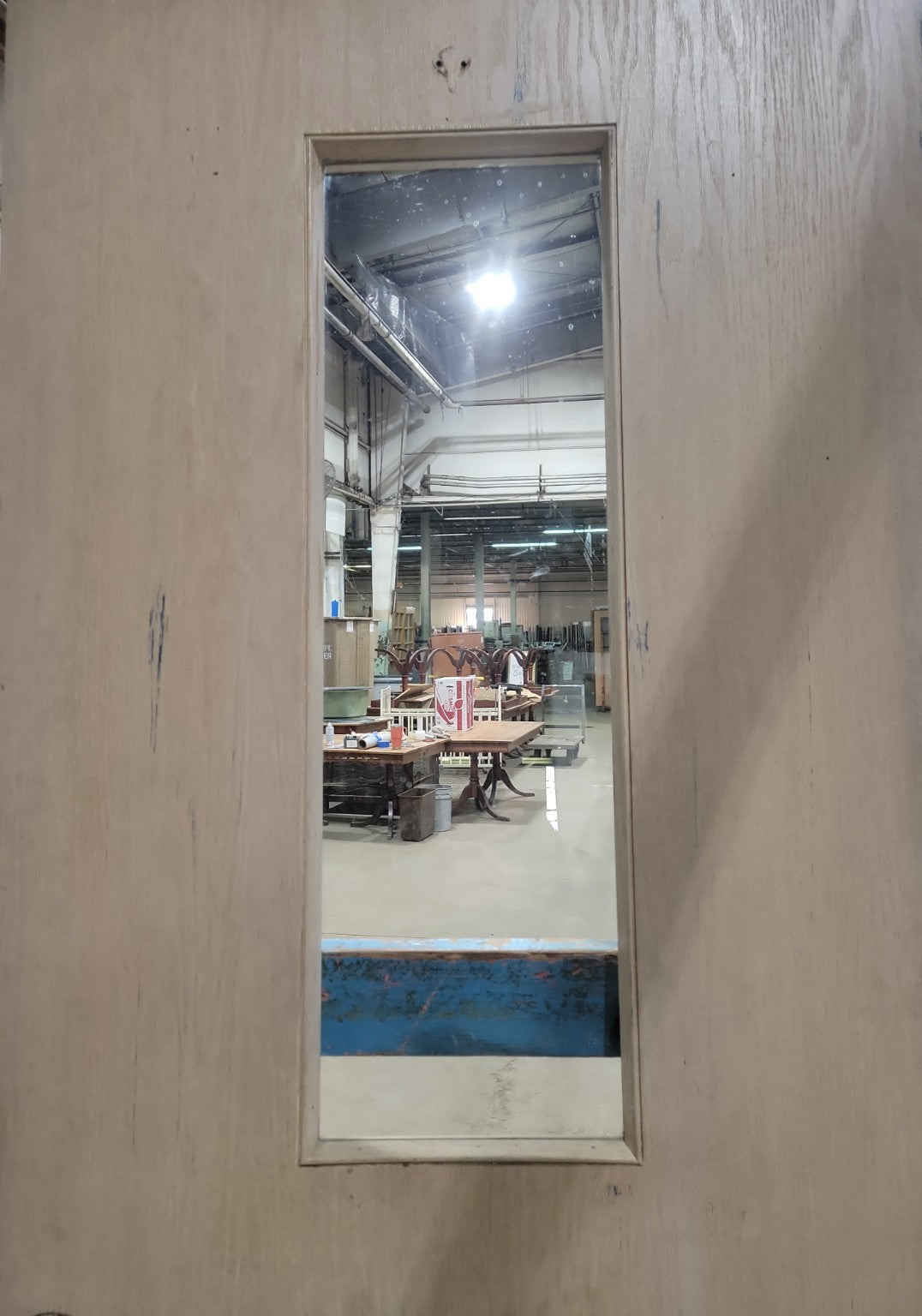 Modern Solid Core Door with Central Glass Lite – 29 ¾" W x 83" H x 1 ¾" D