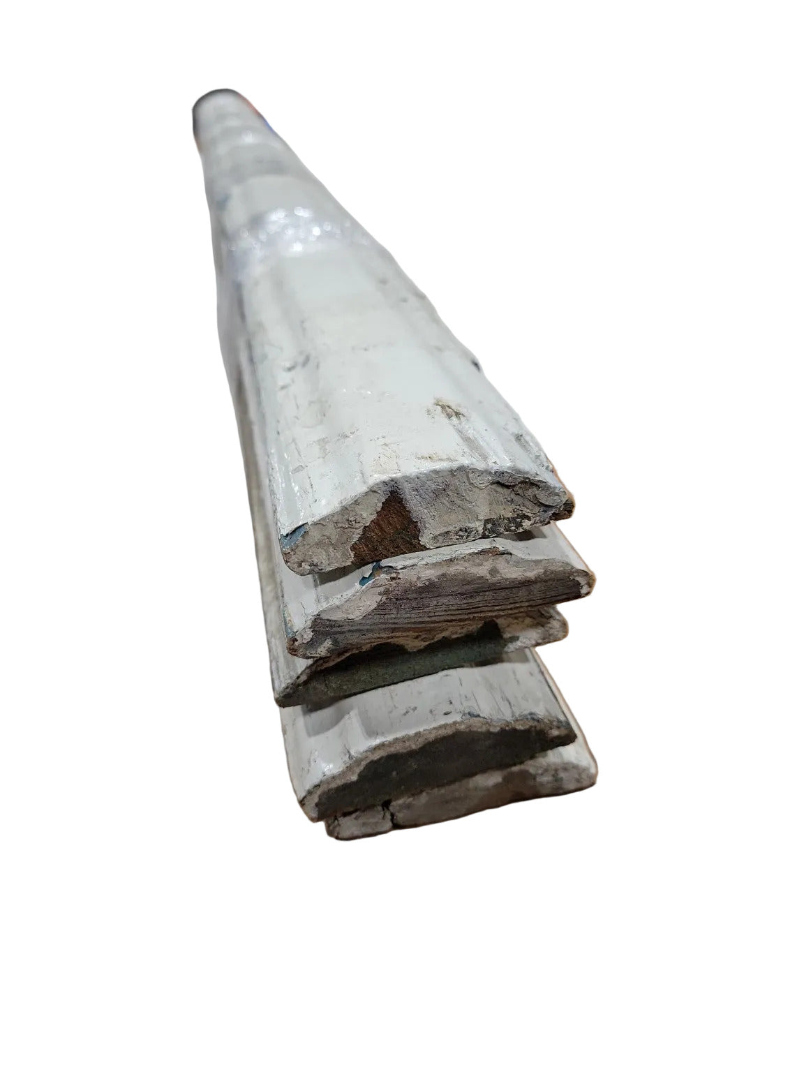 Reclaimed Painted Colonial Chair Rail Trim - 5 Pieces at 48 Inches Each