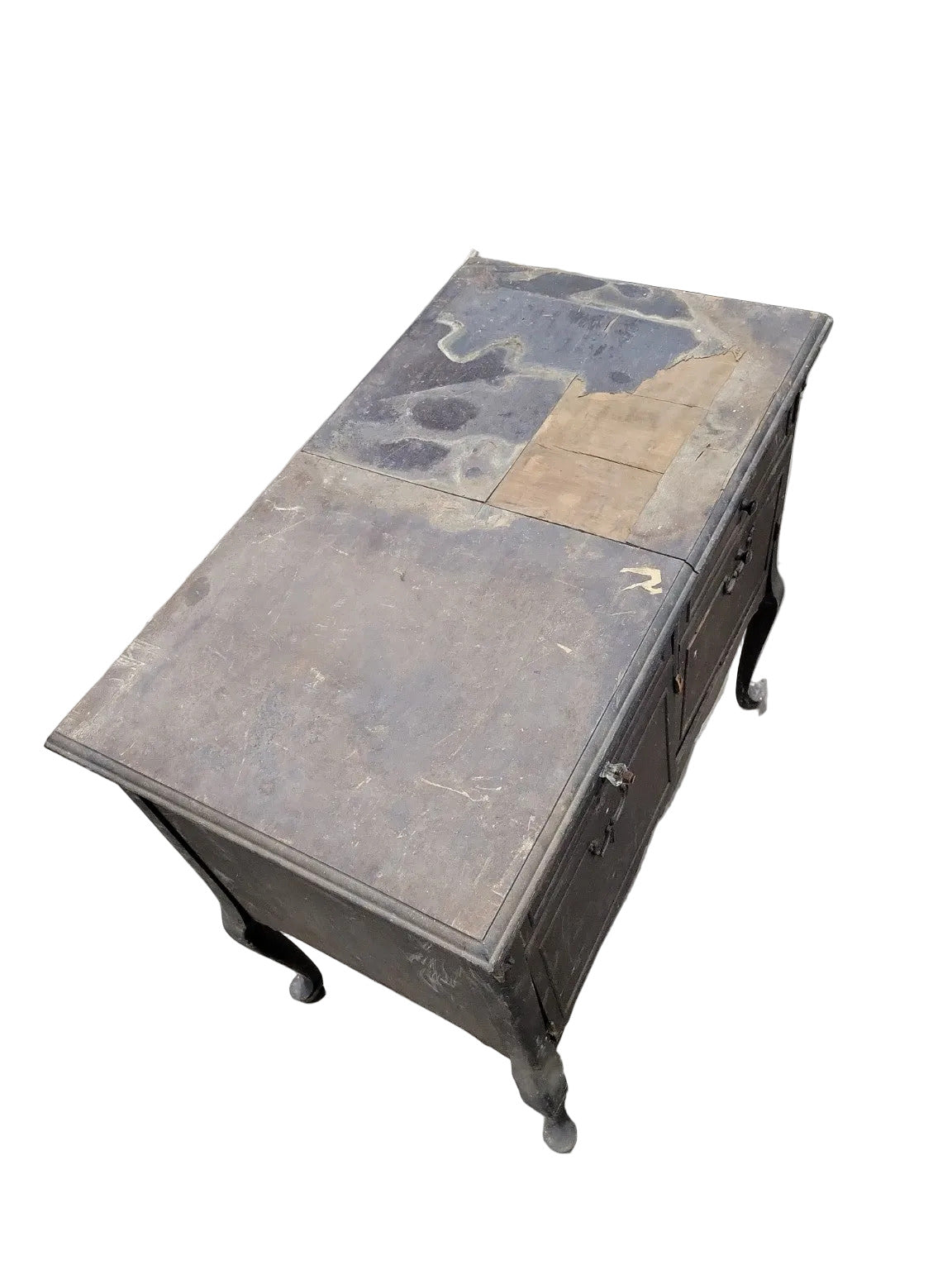 Silvertone Cabinet Record Player Console – Queen Anne Style