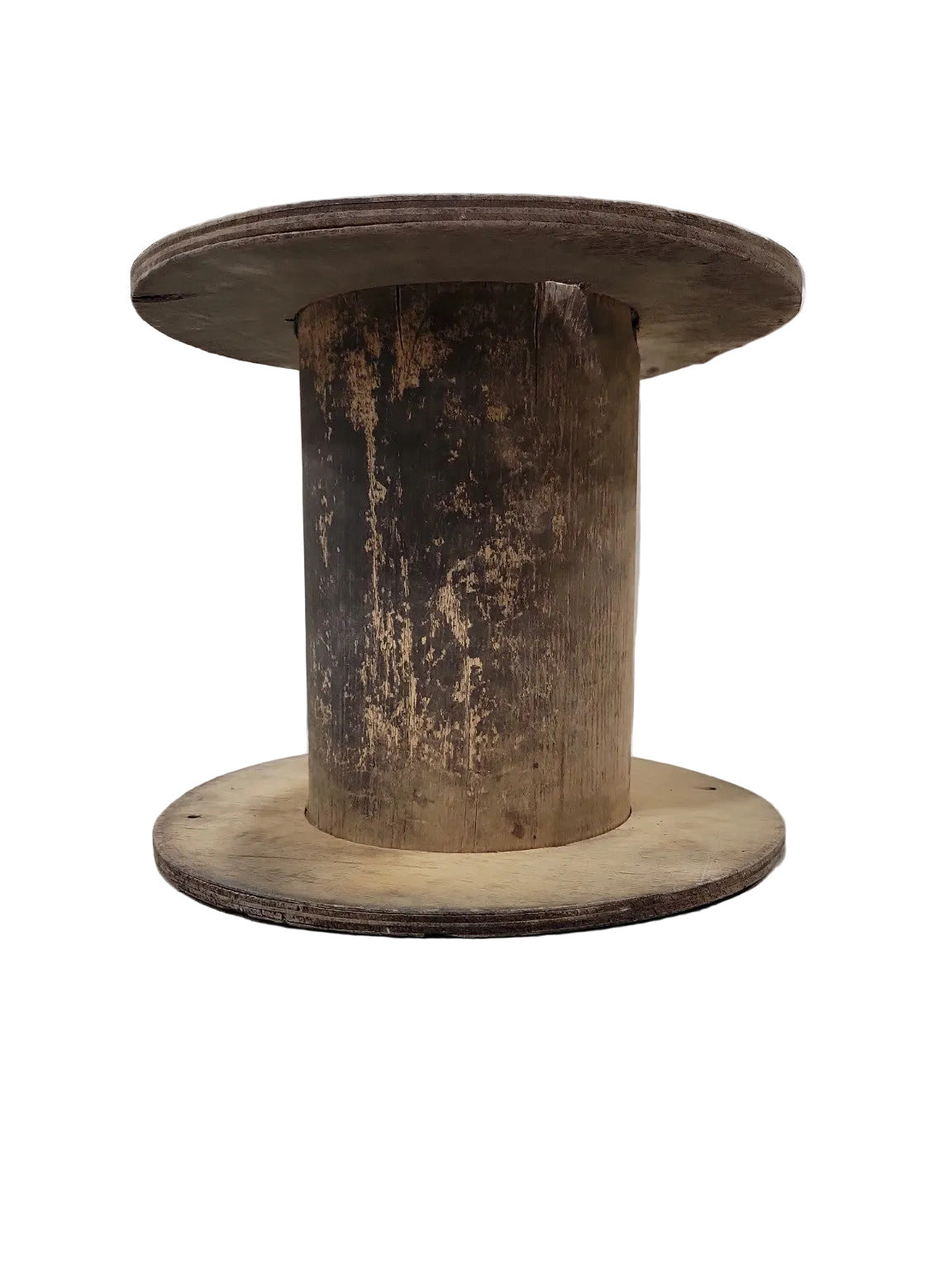 Vintage Wooden Wire Spool – 13" Diameter Industrial Reel