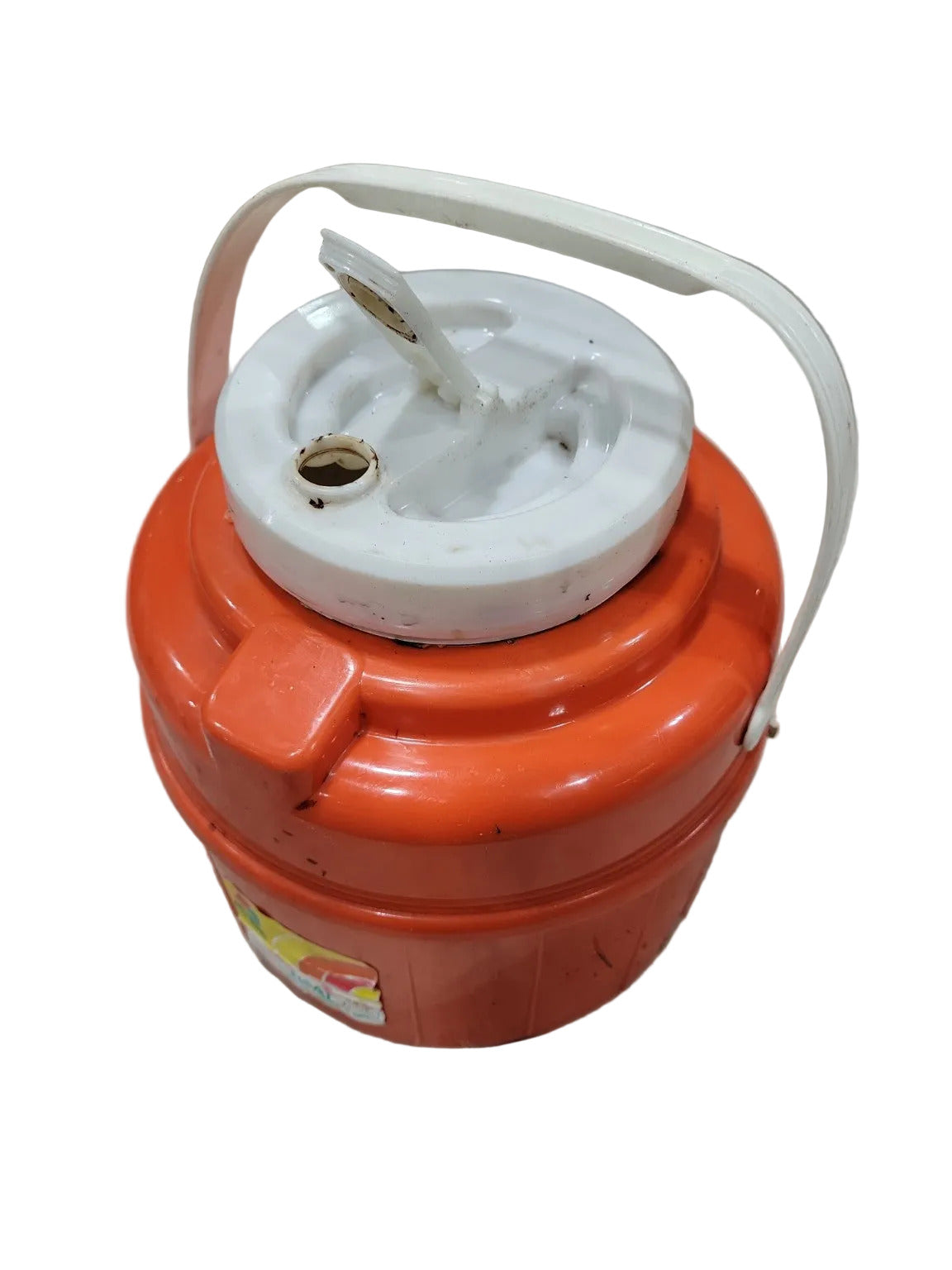 1970s “Take Along” 1-Gallon Orange Plastic Beverage Jug – Bee Plastics Corp.