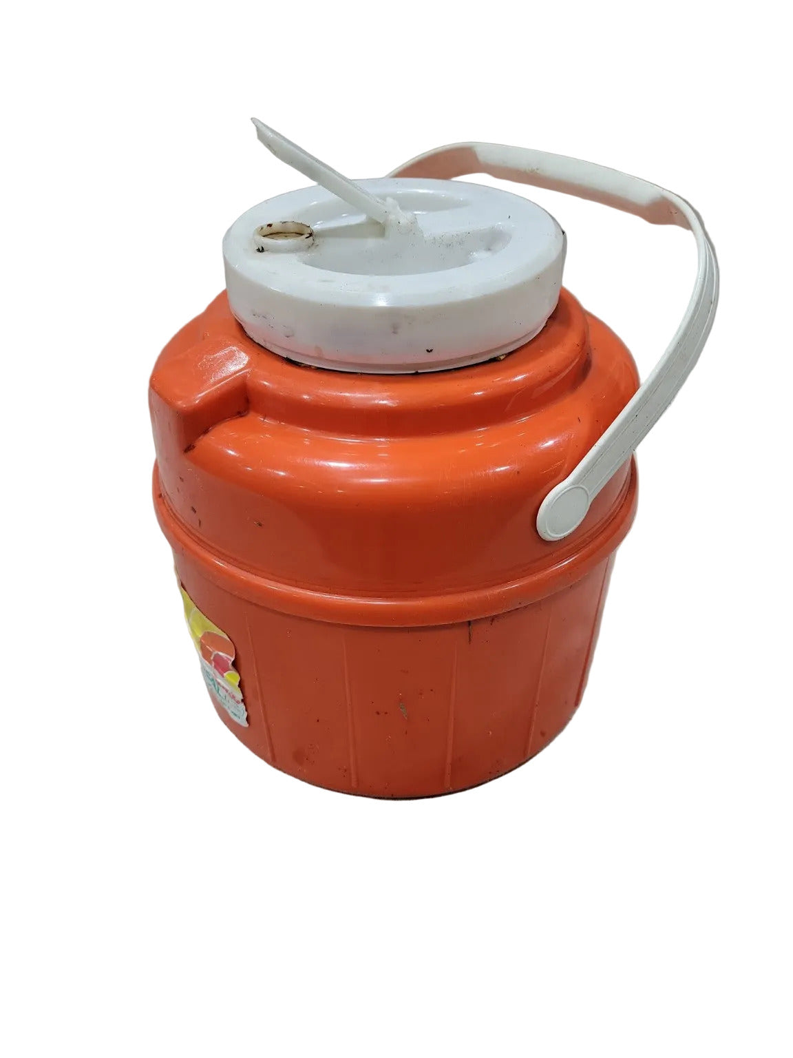 1970s “Take Along” 1-Gallon Orange Plastic Beverage Jug – Bee Plastics Corp.