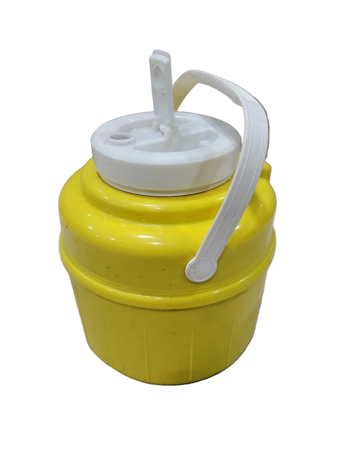 1970s Yellow “Take Along” 1-Gallon Beverage Jug – Bee Plastics Corp.