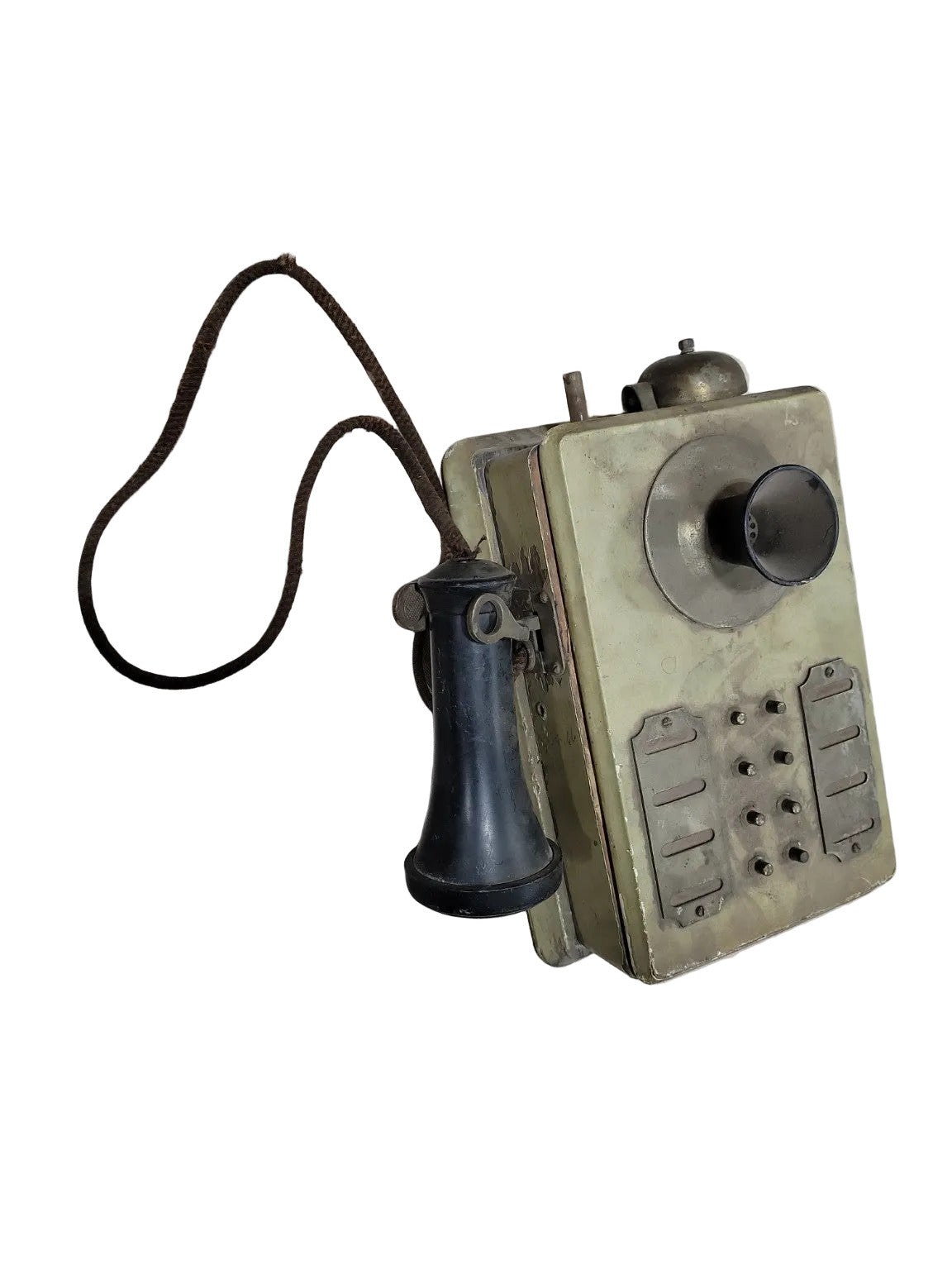 Antique Wooden Wall-Mount Intercom / Telephone Switchboard Box – Early 20th Century