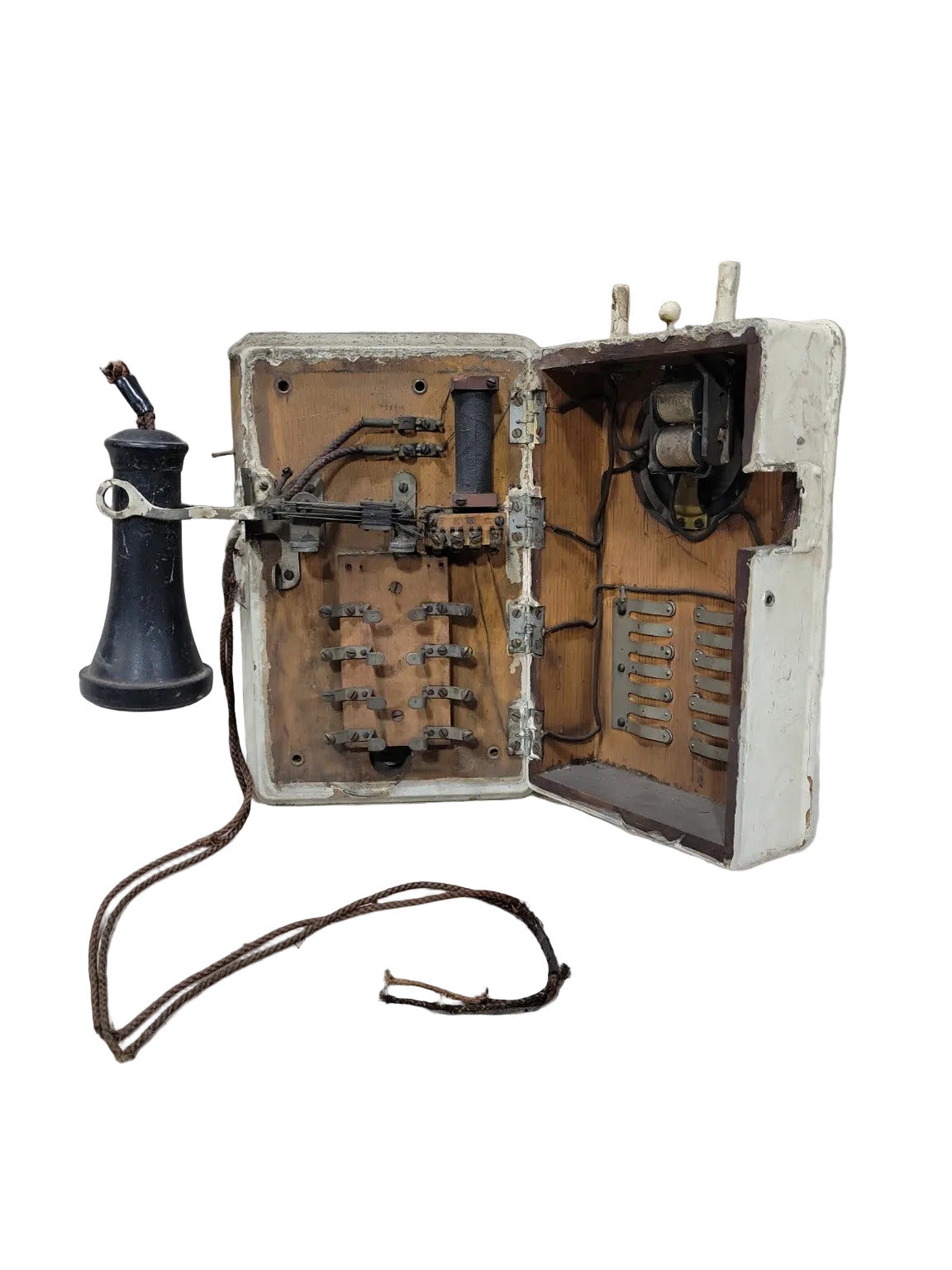 Early 20th Century Wall-Mount Industrial Intercom Phone Box