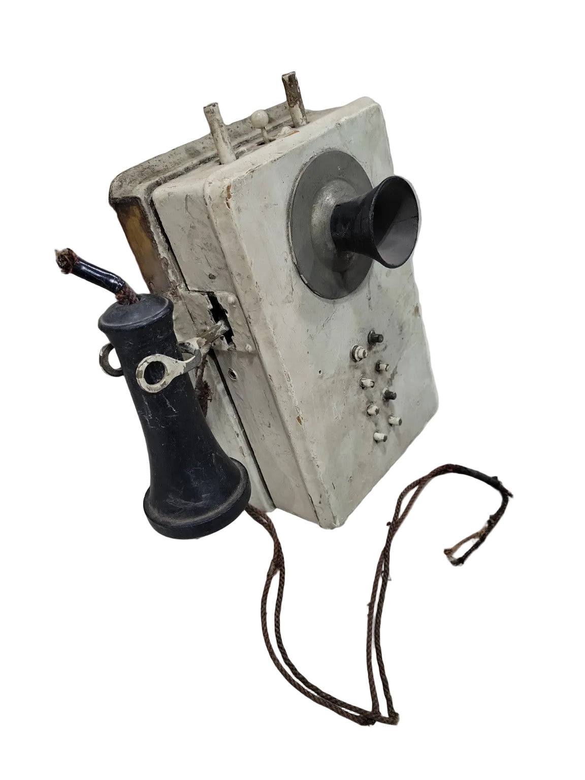Early 20th Century Wall-Mount Industrial Intercom Phone Box