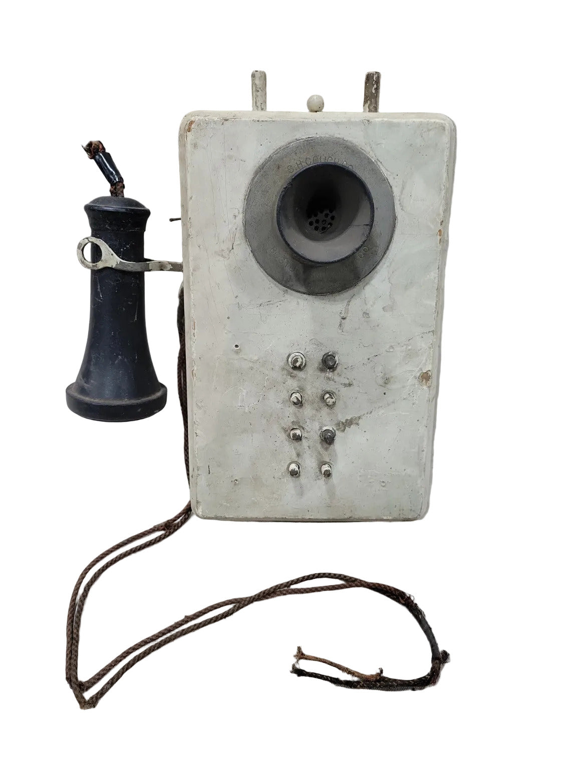 Early 20th Century Wall-Mount Industrial Intercom Phone Box