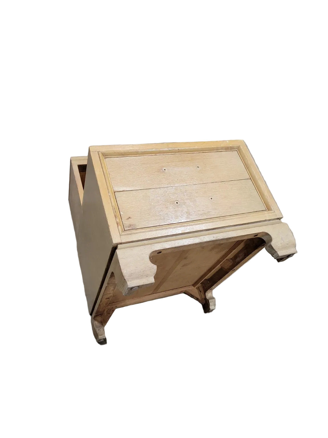 Vintage Grand Rapids Bookcase & Chair Co. Step Nightstand – Mid-Century Utility Furniture