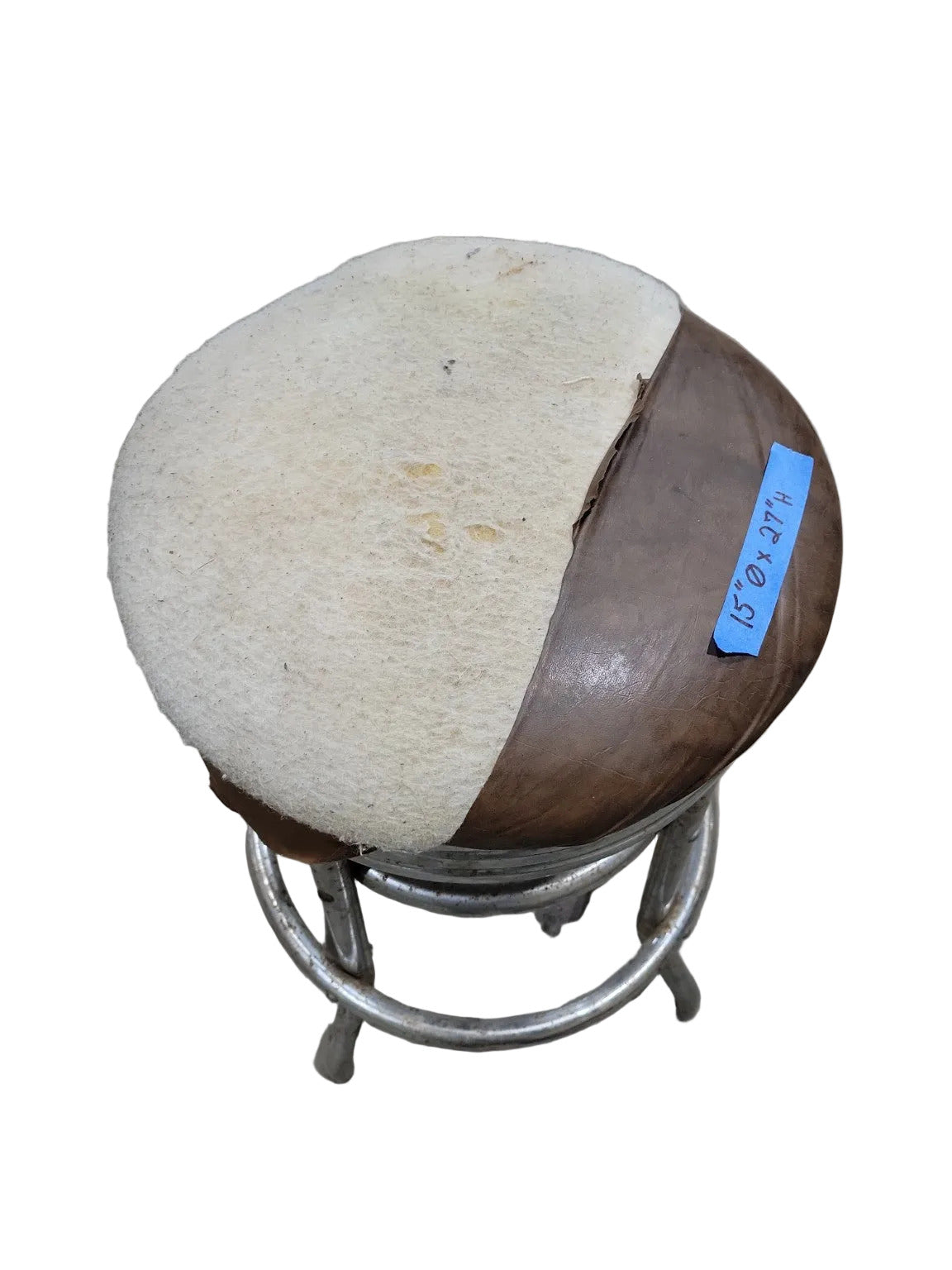 Vintage Chrome Diner Bar Stool with Round Vinyl Seat – Industrial  Mid-Century