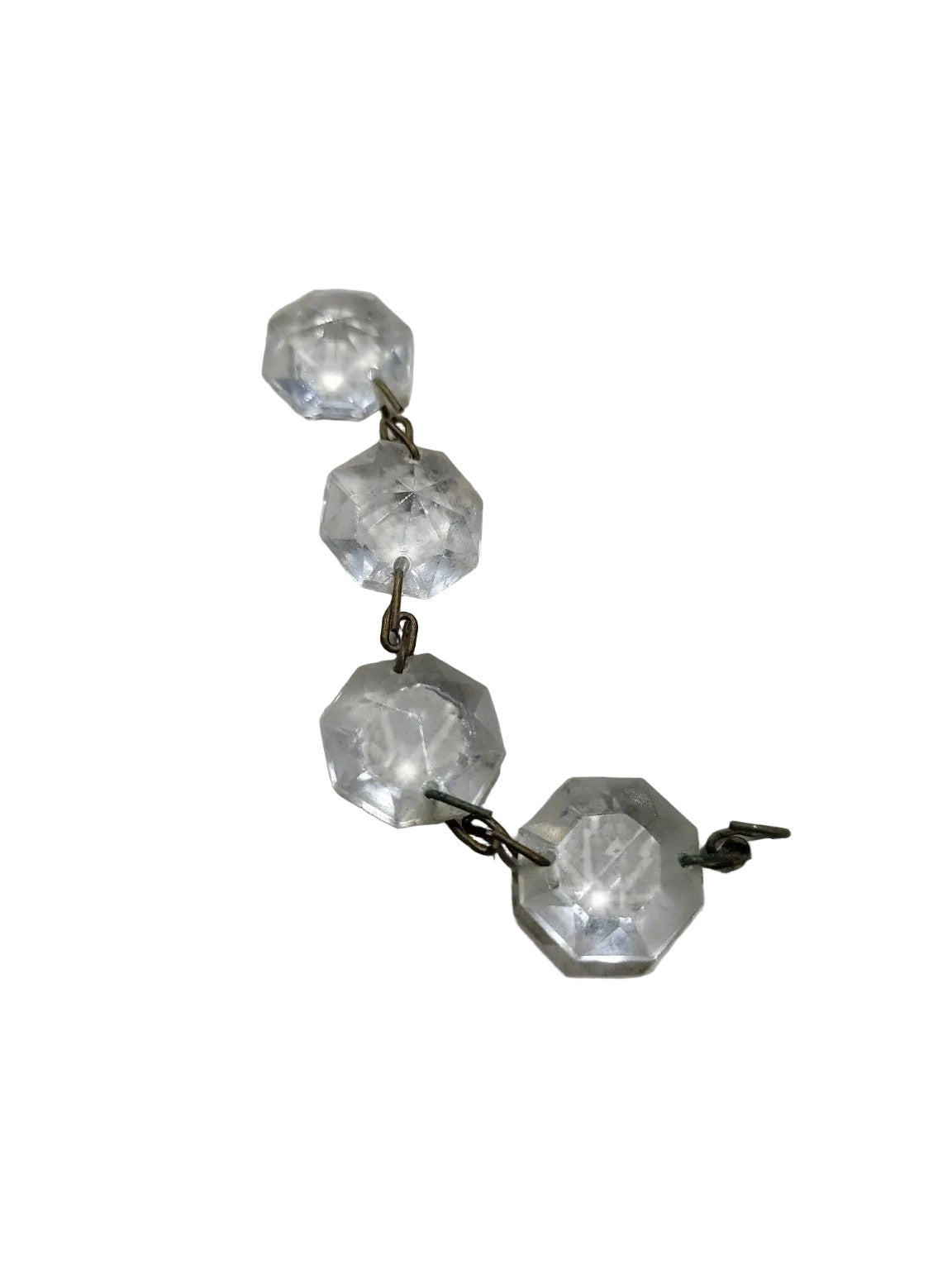Vintage Faceted Crystal Chandelier Crystals – Assorted Groupings (52 Pieces)