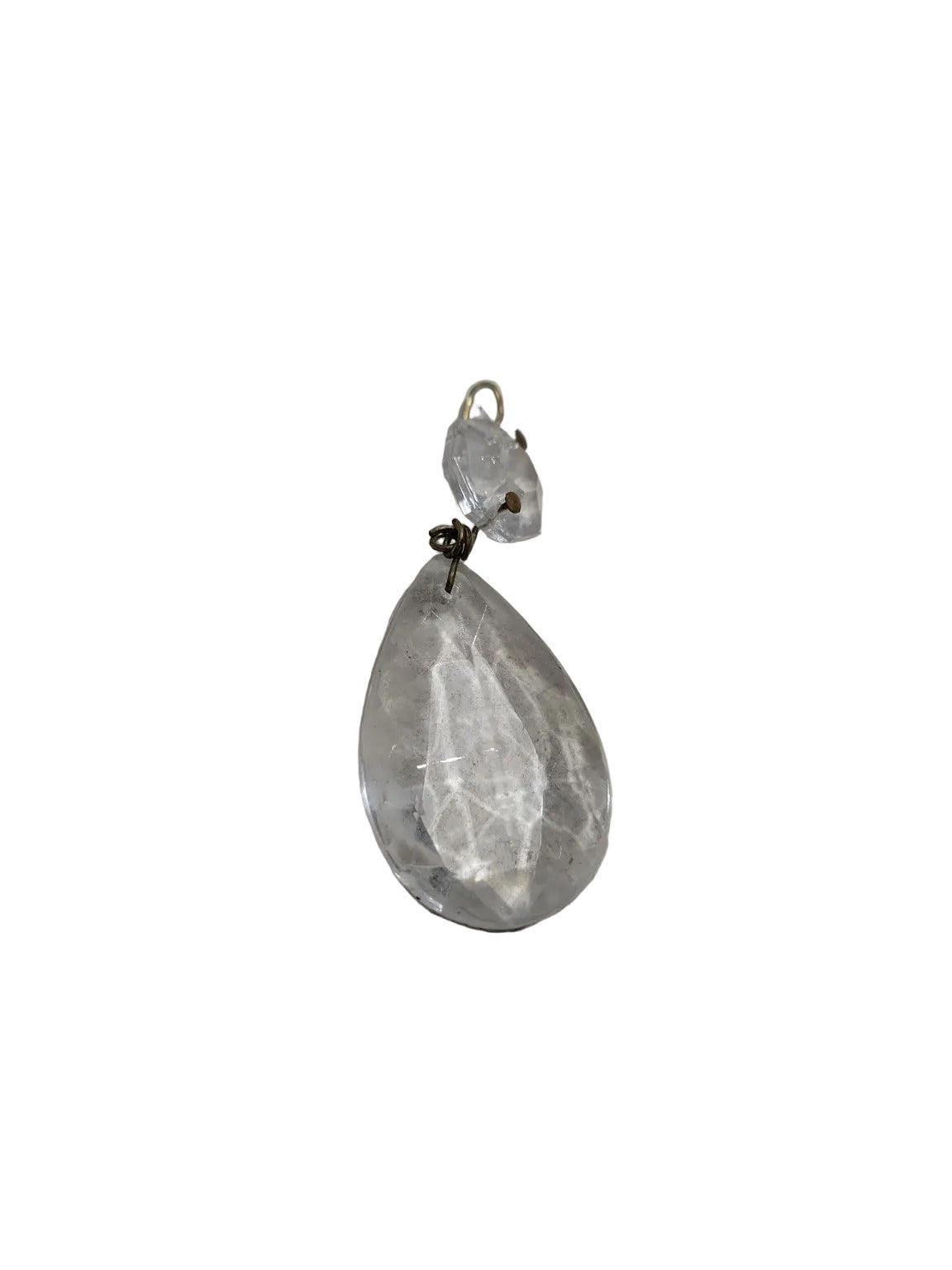 Vintage Teardrop Crystal Chandelier Prisms – Set of 15