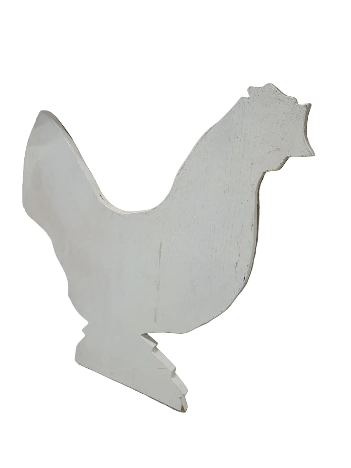 Painted Wooden Rooster Cutout Silhouettes – Set of 6