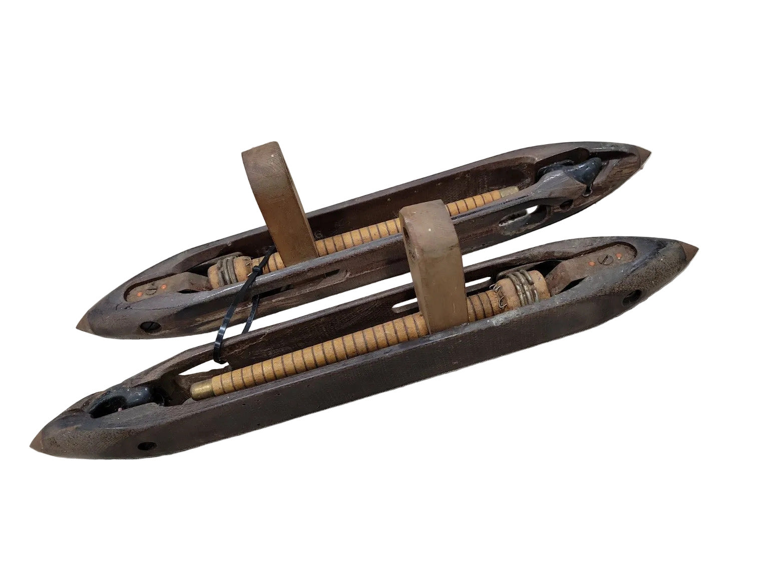 Antique Wooden Weaving Shuttles (Shuttle Cocks) – Set of 2