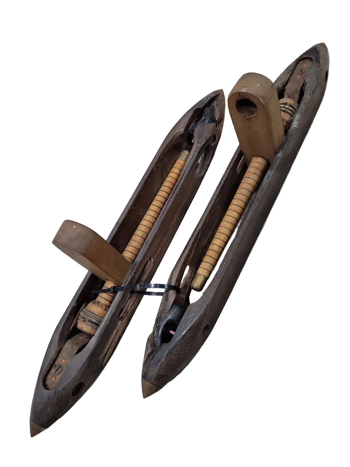 Antique Wooden Weaving Shuttles (Shuttle Cocks) – Set of 2