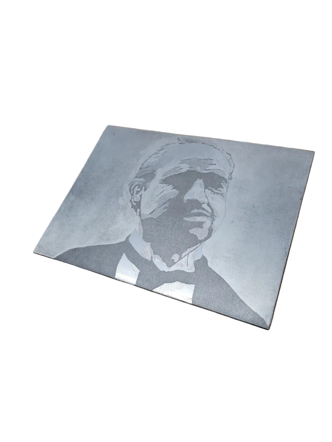 Etched Metal Portrait Panel – Marlon Brando as Vito Corleone, The Godfather