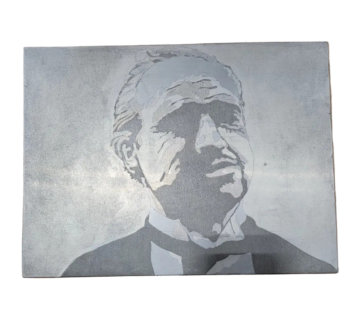Etched Metal Portrait Panel – Marlon Brando as Vito Corleone, The Godfather