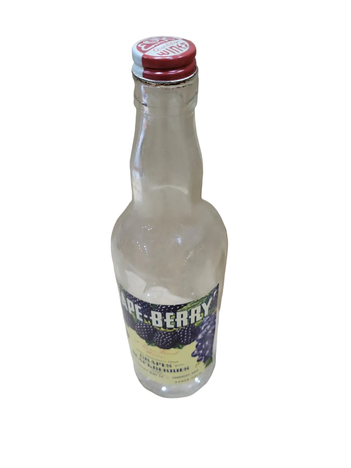 Vintage Grape-Berry Fruit Wine Glass Bottle – Engels & Krudwig, Sandusky Ohio