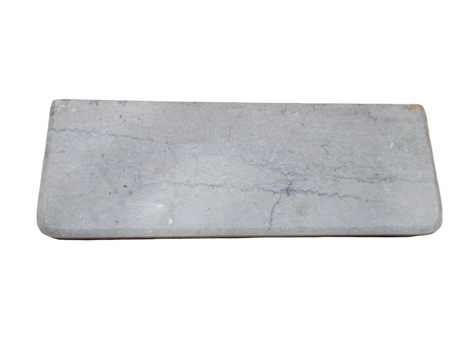 Vintage Marble Threshold  Shelf Slab – Light Gray Stone