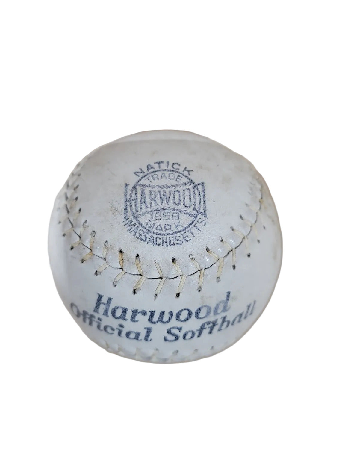 Vintage Harwood Official Softball with Original Box – No. 100, 12 Inch