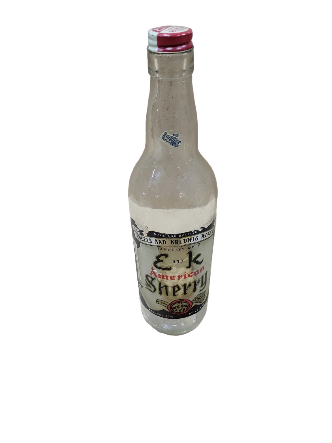 Vintage E & K American Sherry Glass Wine Bottle – Sandusky, Ohio