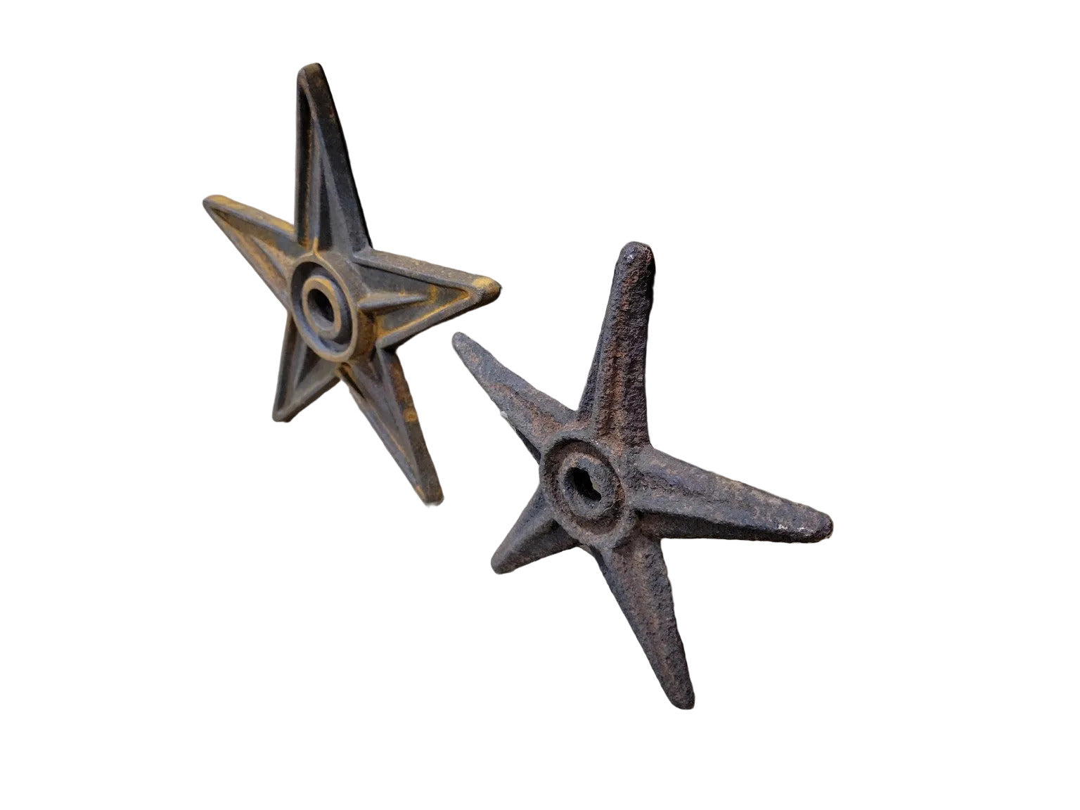Cast Iron Star Bolts for Brick & Masonry – Pair (7½″ & 9″ Diameter)